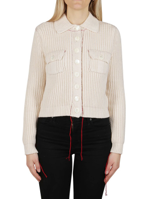 Maison Margiela Cropped Knit Cardigan