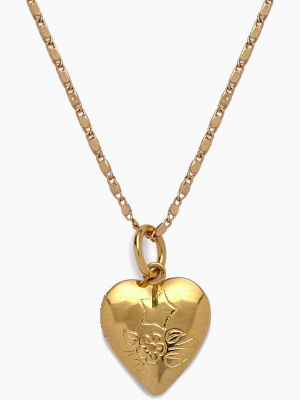 The Locket Necklace - Gold