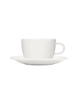 Raami Cup & Saucer In White Design By Jasper Morrison For Iittala
