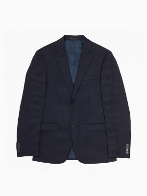 Slim Fit Navy Pinstripe Jacket