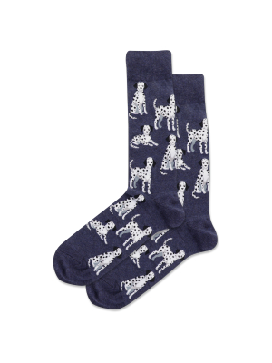 Men's Dalmatian Crew Socks