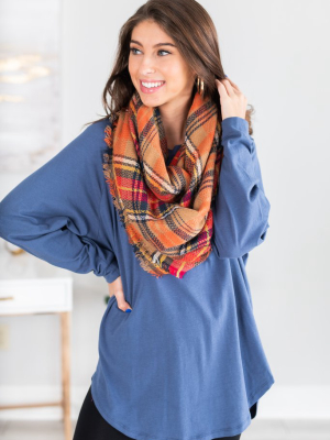 Easy Like Sunday Denim Blue Tunic