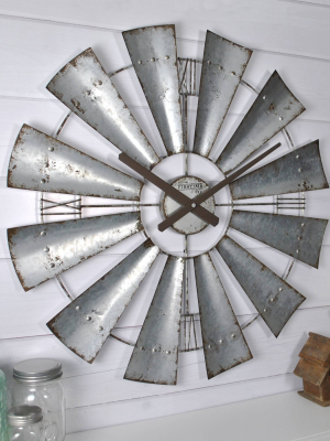 Farmhouse Windmill Wall Clock - Firstime