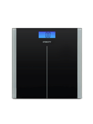 Digital Body Weight Scale With Resistance Bands Black - Etekcity