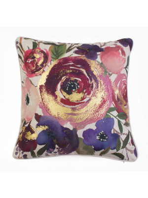 Joinelle Floral Oversize Square Throw Pillow - Décor Therapy