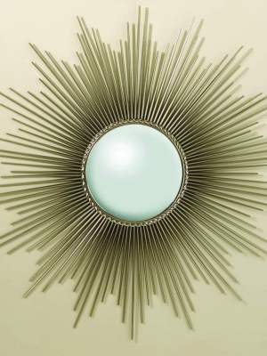 Global Views Sunburst Mirror Nickel