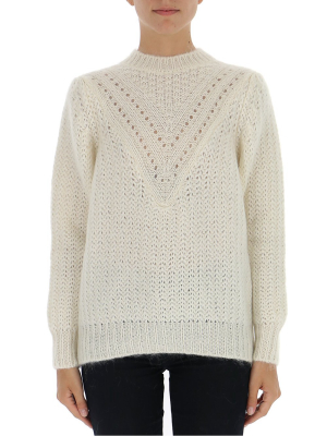 Alberta Ferretti Crewneck Knit Sweater