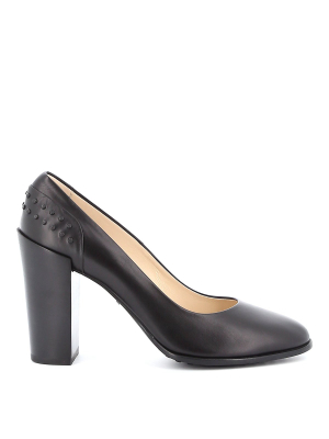 Tod's Gommino Block Heel Pumps