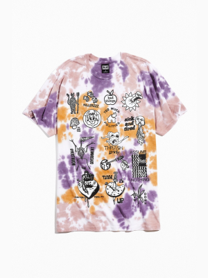 Obey Trash Live Tie-dye Tee