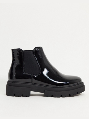 Glamorous Chunky Chelsea Boot In Black