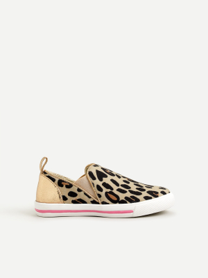 Girls' Slip-on Sneakers In Leopard