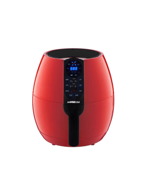 Gowise 3.7-quart Programmable Air Fryer With 8 Cooking Presets, Chili Red