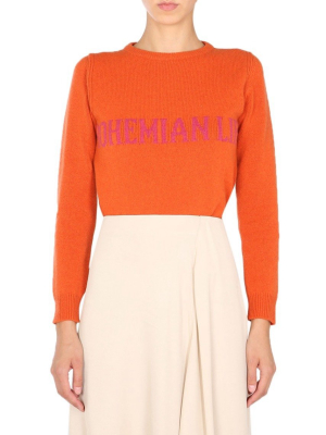 Alberta Ferretti Bohemian Life Crewneck Sweater