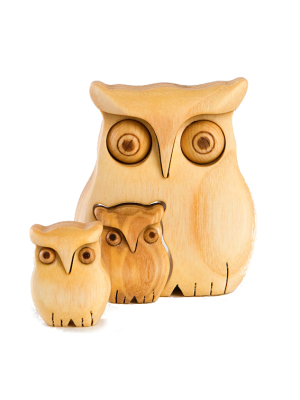 Wooden Owls