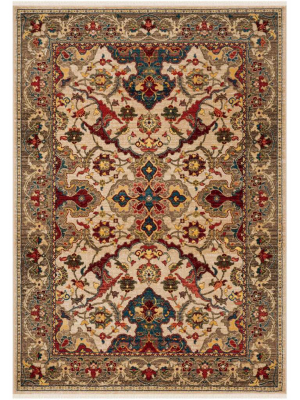 Kashan Ivory/taupe Area Rug