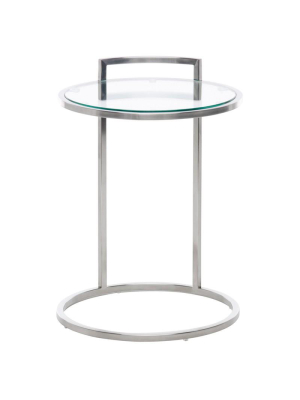 Lily Clear Glass Side Table