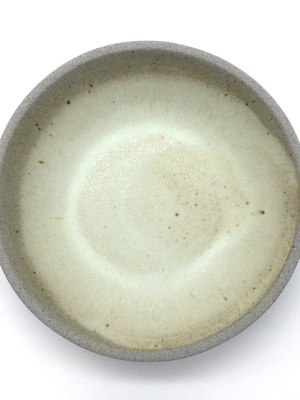 Stillness Bowl | 8.5" X 2" | Greystone/yellow Jade