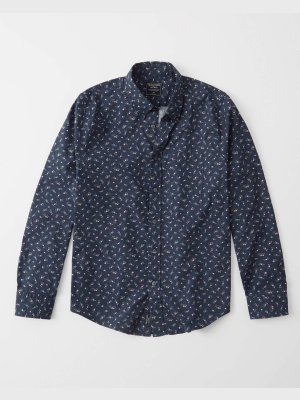 Print Poplin Shirt