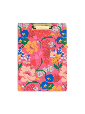 Get It Together Clipboard Folio - Pink Super Bloom