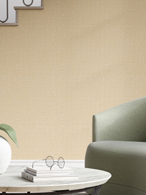 Tempaper Natural Burlap Removable Wallpaper