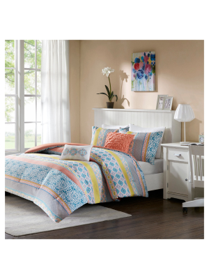 Callie Floral Printed Comforter Set