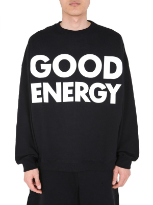 Moschino Slogan Printed Sweatshirt