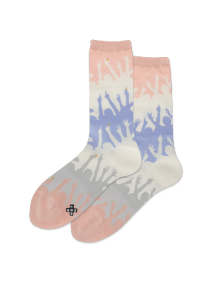 Women's Festival Crowd Stripe Crew Socks