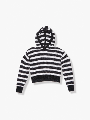 Girls Striped Hooded Sweater (kids)