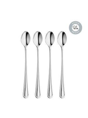 Aston Bright Long Handled Spoon, Set Of 4