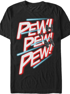 Men's Star Wars Tie Fighter Pew Pew Pew T-shirt