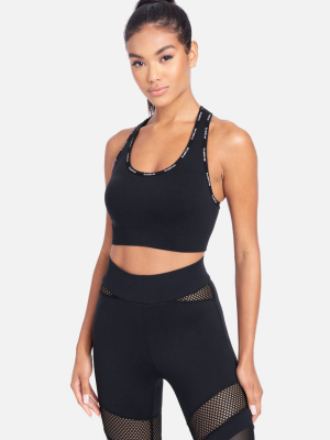 Bebe Sport Mini Logo Sports Bra