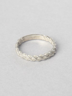 Rope Id Ring Sterling