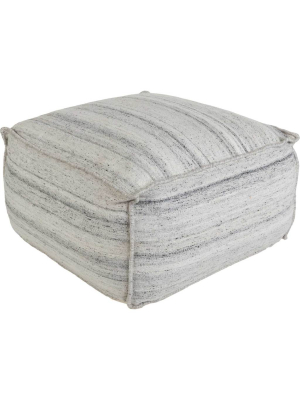 Benji Pouf Ivory/medium Gray/charcoal