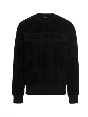 Balmain Monogram Crewneck Sweatshirt