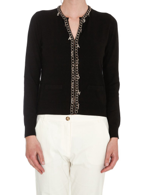 Elisabetta Franchi Chain Detailed Cardigan