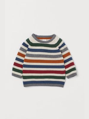 Fine-knit Cotton Sweater