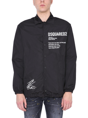 Dsquared2 X Ibrahimović Icon Print Windbreaker
