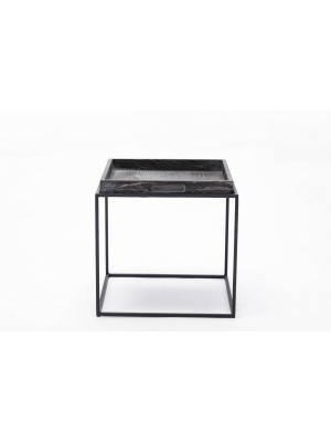 Burnham Home Highlands Side Table Dark Gray - Boraam