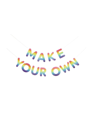 Make Your Own Banner In Rainbow