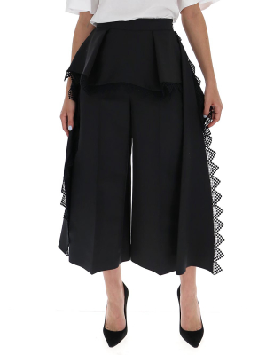 Alexander Mcqueen Lace Wide Leg Pants