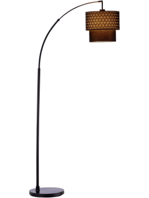 Glimmer Arc Lamp Matte Black