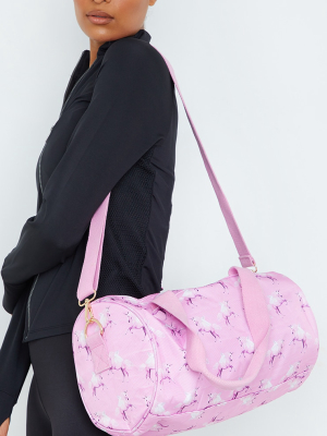 Prettylittlething Unicorn Pink Gym Bag