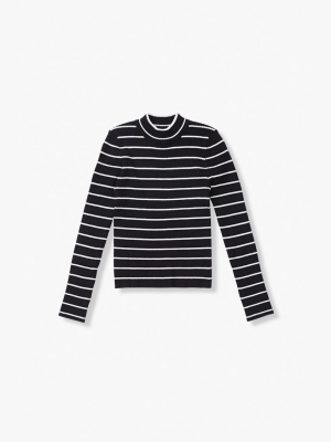 Girls Striped Rib-knit Top (kids)