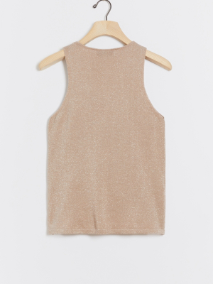 Martine Shimmer Knit Tank