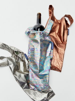 Baggu Metallic Reusable Wine Bag Set