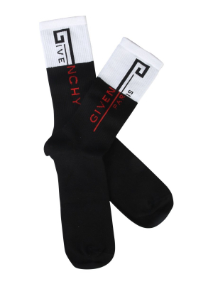 Givenchy Logo Intarsia Socks