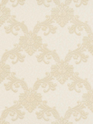 Etienne Ornamental Trellis Wallpaper In Cream Design By Bd Wall