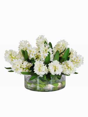 Faux Hyacinth In Vase - Large