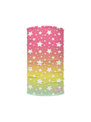 Pastel Sundown Stars Kids Neck Gaiter