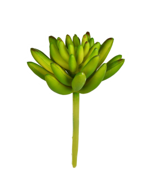 Vickerman 4" Green Succulent Pick.